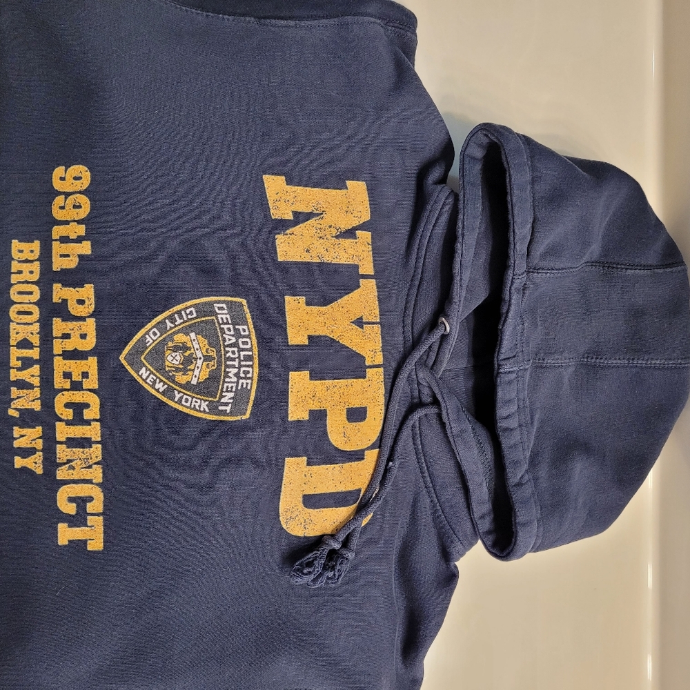 Brooklyn 99 TV Show Navy Blue Hoodie Men's Medium Unisex Styling - Picture 9 of 10